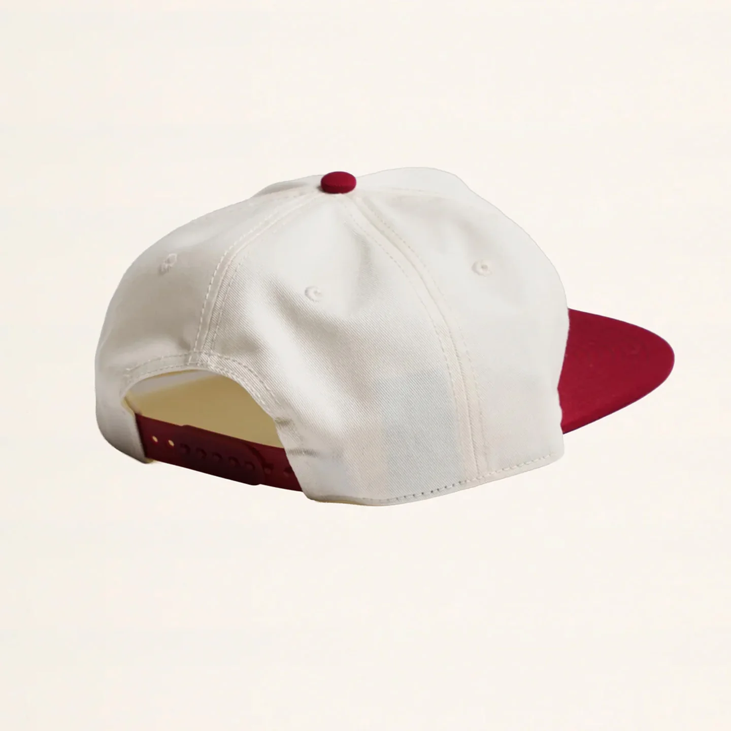 Standard Issue Two Tone Hat - Natural/Red - Image 2