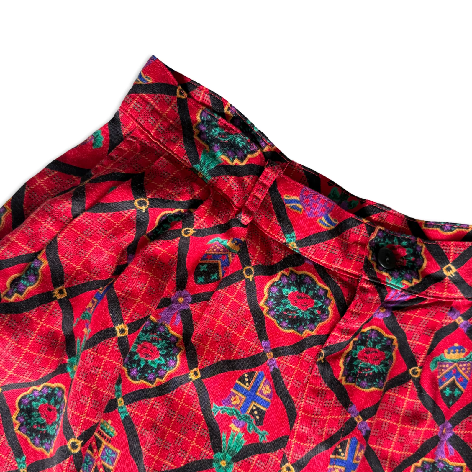Vintage 90s Printed Trouser Pants - Image 3